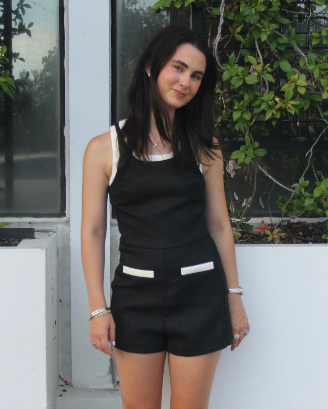Contrast Romper